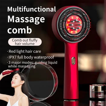 Smart Scalp Massager Comb- Red Light Therapy