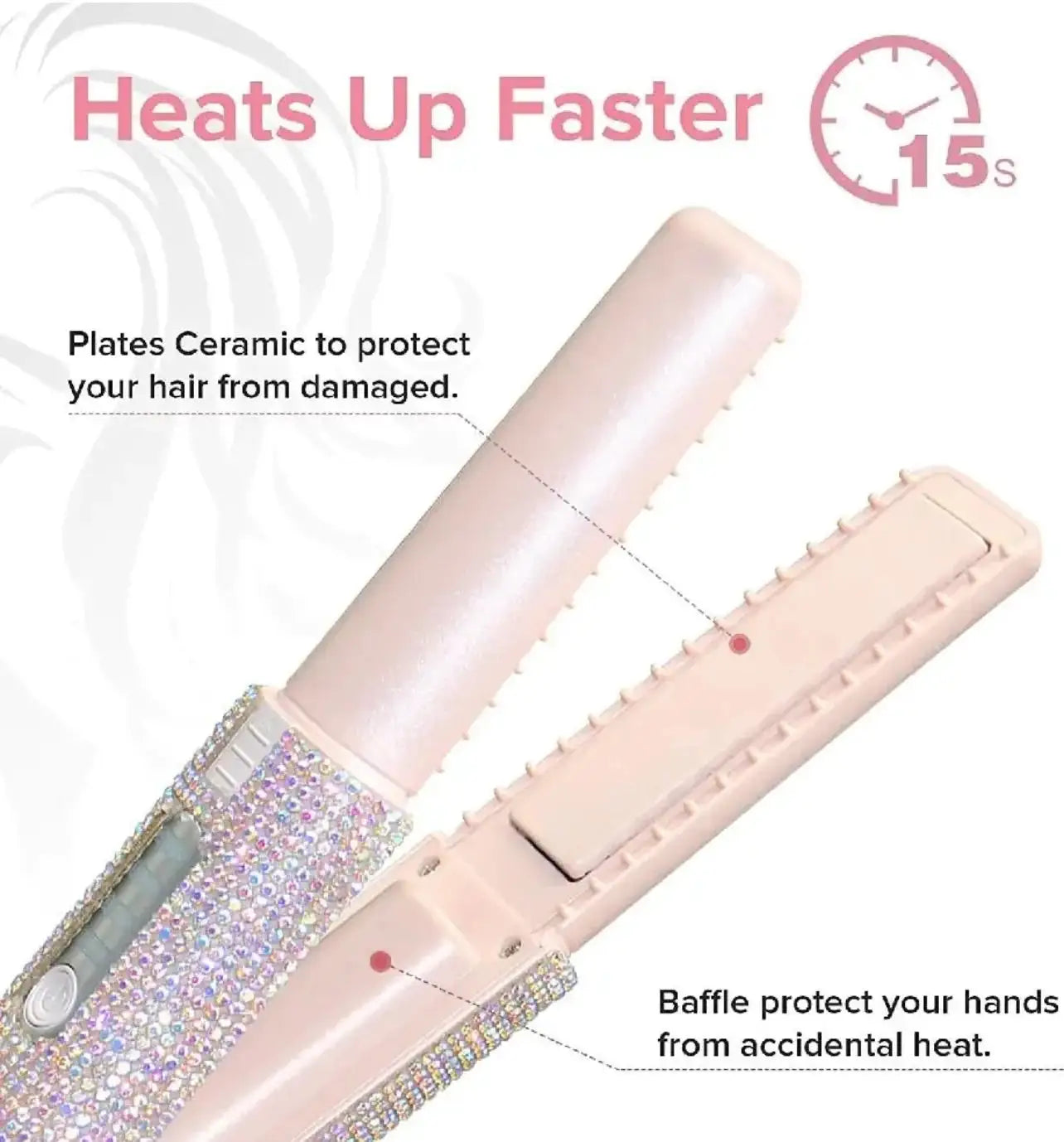 Portable 2 in 1 Hair Straightener