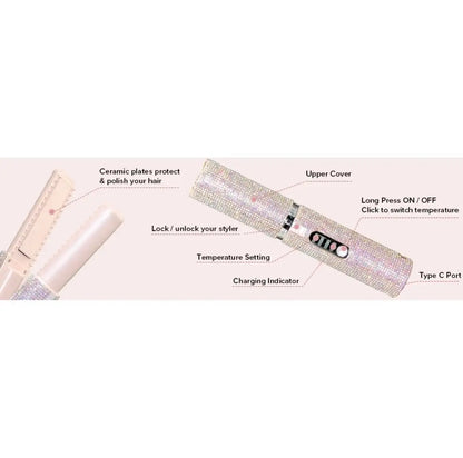 Portable 2 in 1 Hair Straightener