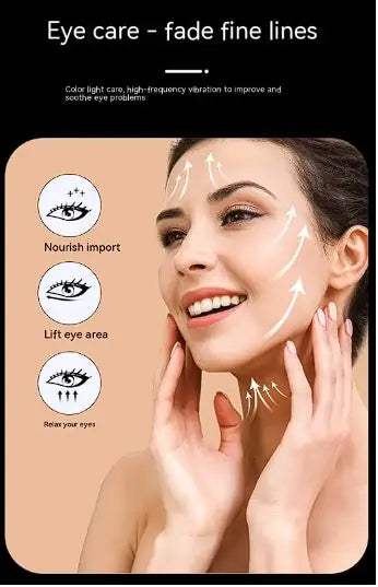 MiSMON 4 in 1 Pulse Beauty Device Light Therapy for Wrinkles Lifting & Face Massager